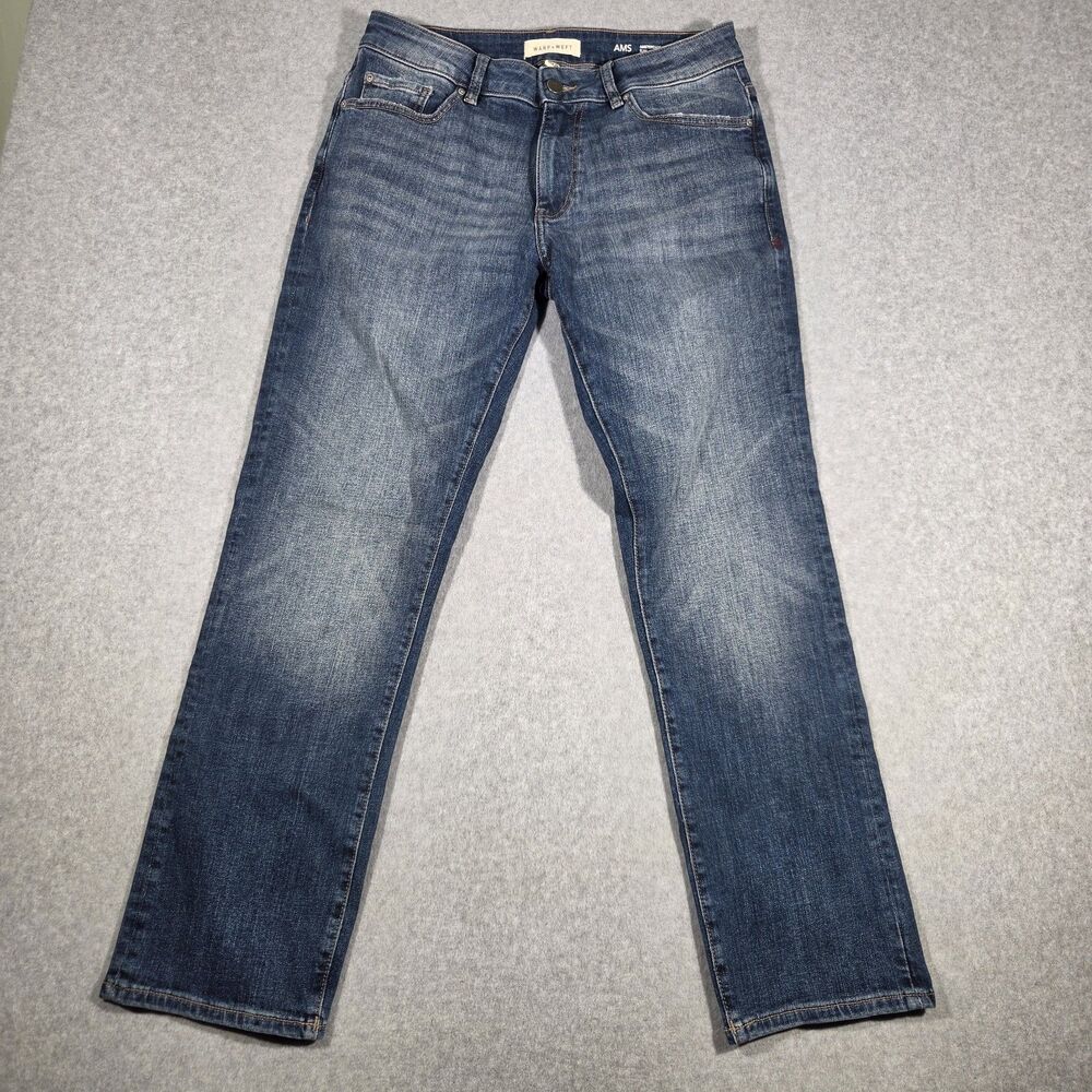 Warp Weft AMS Amsterdam Slim Jones Jeans 32x30 Mens Blue Medium Wash Denim